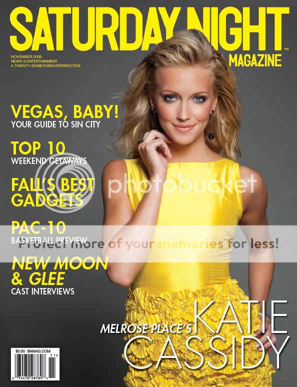 Katie Cassidy Covers Saturday Night Magazine November 2009 Celeb